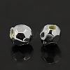 Plating Plastic Acrylic Faceted Round Beads PACR-L002-8mm-S-2