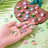 30Pcs 5 Colors Transparent Acrylic Pendants PALLOY-TA00303-6