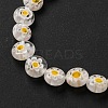 Handmade Millefiori Lampwork Beads Strands LAMP-G164-11O-3