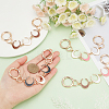 4Pcs 4 Colors Crescent Moon Alloy Enamel Link Purse Strap Extenders FIND-WR0009-39-3