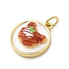 Brass Enamel Pendants KK-A278-02A-G-2