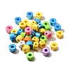 UV Plating Opaque Acrylic European Beads SACR-Z007-01O-1