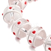 Glass with Enamel Beads Strands GLAA-M047-01F-3