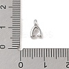 Non-Tarnish 304 Stainless Steel Ice Pick Pinch Bails STAS-Z058-01P-04-3