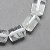 Natural Quartz Crystal Column Beads Strands X-G-S115-18-1
