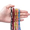 Two Tone Crackle Glass Beads Strands CCG-Q002-8mm-M-5