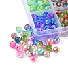 360Pcs 12 Style Rainbow ABS Plastic Imitation Pearl Beads OACR-YW0001-02-2
