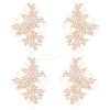 Flower Shape Polyester Embroidery Sew on Flower Appliques DIY-WH20032-60A-1