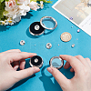2Pcs 2 Styles Alloy Loose Diamnond Gemstone Display Boxes CON-PH0003-17P-2