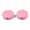 Painted Natural Poplar Wood Beads WOOD-S045-063A-06-3