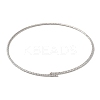Rack Plating Brass Cubic Zirconia Elasticity Necklaces NJEW-S425-02P-2