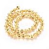 Electroplated Non-magnetic Synthetic Hematite Beads Strands G-P423-08G-1
