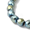Electroplated Synthetic Magnetic Hematite Beads Strands G-I364-J01-07-3