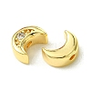 Brass Micro Pave Cubic Zirconia Beads FIND-Z035-16G-2