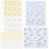 2Pcs 2 Styles DIY Butterfly Ornament Silicone Molds DIY-FS0010-05-1