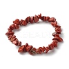 Natural Red Jasper Chip Beads Stretch Bracelets for Children BJEW-JB06388-09-2