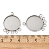 304 Stainless Steel Pendant Cabochos STAS-C117-05P-3