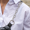 2Pcs 2 Colors Aluminum Alloy Cable Chain Purse Extender Chains FIND-FH0011-38-5