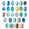 27Pcs 27 Style Acrylic & Resin & Polymer Clay Rhinestone European Beads FPDL-S015-05B-1