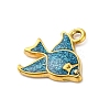304 Stainless Steel Enamel Pendants STAS-B085-39G-2