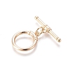 Brass Toggle Clasps KK-G381-06G-3