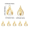 10Pcs ABS Plastic Imitation Pearl Pendants FIND-YW0008-30-3