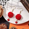 Resin Dangle Earrings EJEW-JE06014-S-2