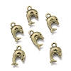 Dolphin Tibetan Style Alloy Pendants LS-TIBEP-N008-25AB-NR-1