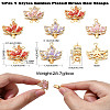 5Pcs 5 Styles Golden Plated Brass Box Clasps KK-CJ0002-22-8