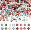 320Pcs 8 Style 2-Hole Glass Seed Beads SEED-SC0001-09-1