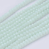 Opaque Solid Color Glass Bead Strands X-GLAA-F076-A11-1
