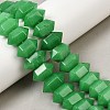 Dyed Natural Malaysia Jade Double Terminated Point Beads Strands G-T142-96-1