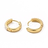 Acrylic Pearl Beaded Hoop Earrings X-EJEW-K093-10G-2
