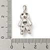 Rack Plating Brass Clear Cubic Zirconia Pendants KK-P277-38P-01-3