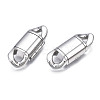Non-Tarnish 304 Stainless Steel Fold Over Clasps STAS-S080-01C-P-1