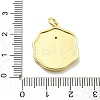 Rack Plating Brass Micro Pave Cubic Zirconia Pendants KK-D359-34G-3
