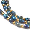 Electroplated Natural Druzy Geode Crystal Beads Strands G-G459-03B-07-3