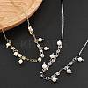 Brass Rolo & Flat Sequin Chains Necklaces for Women NJEW-D302-56-5