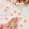 10Pcs 304 Stainless Steel Enamel Pendants STAS-BBC0008-60-4