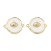 Ocean Brass Enamel Connector Charms KK-C251-05G-01D-1