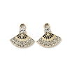 Alloy Rhinestone Pendants FIND-L024-13G-1