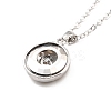 Bird Donut Pendant Necklace for Women LS-NJEW-I113-14P-3