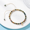Star 201 Stainless Steel Charm Bracelets BJEW-JB12801-01-1