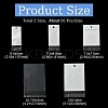 250Pcs 5 Styles Rectangle OPP Cellophane Top Self Seal Bags OPC-YW0001-02-3