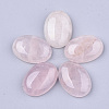 Natural Rose Quartz Cabochons G-S349-25A-07-1