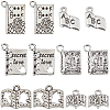 96Pcs 6 Style Tibetan Style Alloy Pendants FIND-SC0008-53-1