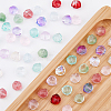 DICOSMETIC 200Pcs 10 Colors Transparent Spray Painted Glass Beads GLAA-DC0001-24-4