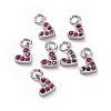Brass Micro Pave Cubic Zirconia Charms LS-RB-I078-66P-01-NR-1