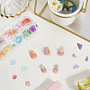 1 Set 12 Grid Nuggets Abalone Shell Nail Art Sequins for Woman Girls MRMJ-SP0001-06-3