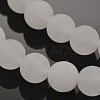 Natural White Jade Round Beads Strands G-D662-8mm-1
